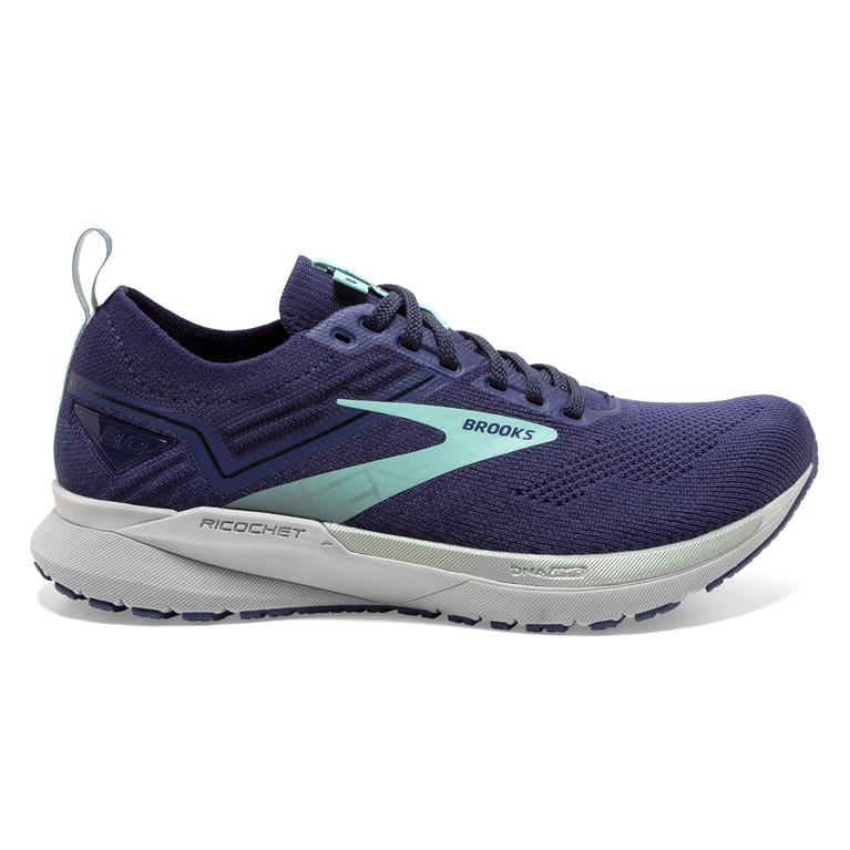 Brooks Ricochet 3 Lightweight Women's Road Running Shoes - Peacoat/Ribbon/Blue Tint (72819-LTQZ)